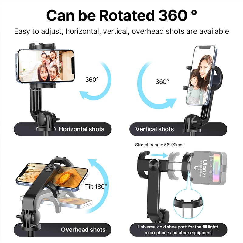 1.5m Bluetooth Wireless Selfie Stick Tripod Monopod for Smartphone
