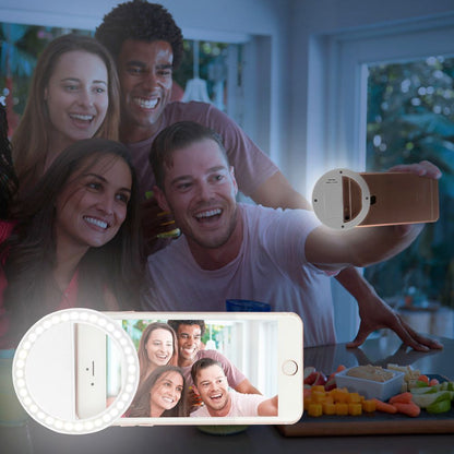 Portable Selfie Ring Clip On for Mobile Phone